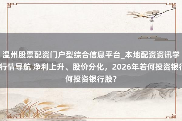 温州股票配资门户型综合信息平台_本地配资资讯学习与行情导航 净利上升、股价分化，2026年若何投资银行股？